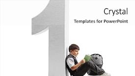  Presentation with sea floor - Colorful slide deck enhanced with reading a book and lean backdrop and a white colored foreground