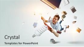  Presentation with education school literature reading - Colorful PPT layouts enhanced with reading as self education mixed backdrop and a light gray colored foreground