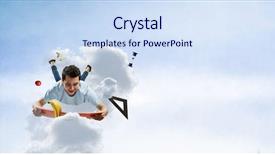  Presentation with education school literature reading - Presentation theme consisting of reading as self education mixed background and a sky blue colored foreground