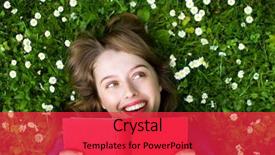  Presentation with girl reading - Colorful theme enhanced with reading books - young girl lying backdrop and a red colored foreground