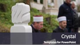  Presentation with islamic book - Beautiful slides featuring reading by imam on islam backdrop and a tawny brown colored foreground