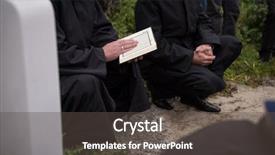  Presentation with islamic book - Beautiful slides featuring reading by imam on islam backdrop and a dark gray colored foreground