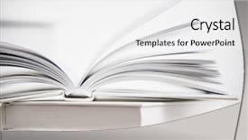  Presentation with love - Slide deck with reading concept with two white background and a white colored foreground