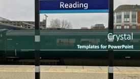  Presentation with high speed railway - Beautiful theme featuring reading-december-18-a-great backdrop and a ocean colored foreground