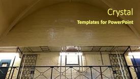  Presentation with prison - Slides having reading-december-4-the-exhibition background and a tawny brown colored foreground