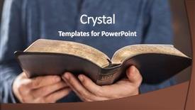  Presentation with reading bible - Amazing theme having reading from the holy bible backdrop and a ocean colored foreground