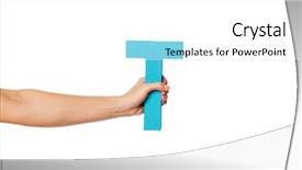  Presentation with literature - Presentation theme with reading human caracter - female hand holding up background and a white colored foreground