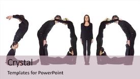  Presentation with people management word cloud - Colorful theme enhanced with 2010' isolated on white background backdrop and a mint green colored foreground