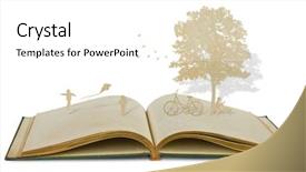  Presentation with play children - PPT layouts consisting of reading human caracter - paper cut of children play background and a white colored foreground