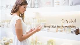  Presentation with beauty salon - Presentation theme featuring reading ingredients at a beauty background and a lemonade colored foreground