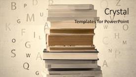  Presentation with old west vintage compass - Beautiful theme featuring reading magic - books with flying letters backdrop and a  colored foreground