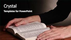  Presentation with reading table - Amazing slides having reading open russian holy bible backdrop and a black colored foreground