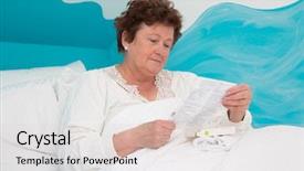  Presentation with reading - Beautiful slide set featuring reading paper of side effect backdrop and a lemonade colored foreground