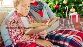  Presentation with story - Slide deck consisting of reading story background and a coral colored foreground