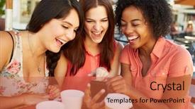  Presentation with text message - Beautiful PPT layouts featuring reading text message in caf backdrop and a red colored foreground