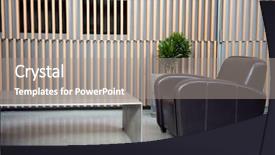  Presentation with mechanical plant room - Slide set with reading theme - luxury waiting room with plant background and a  colored foreground