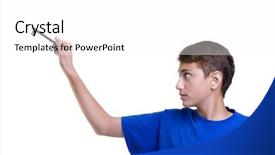  Presentation with future - Presentation design enhanced with reading theme - young boy unlocking his future background and a white colored foreground