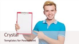  Presentation with young college student diagnosis of sti - Amazing PPT theme having reading writing funny - young student isolated backdrop and a  colored foreground