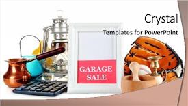  Presentation with real estate for sale - Slide set featuring ready for a garage sale background and a white colored foreground