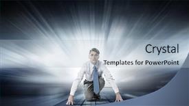  Presentation with challenge - Beautiful slide set featuring ready for challenge backdrop and a light blue colored foreground