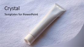  Presentation with toothpaste - Amazing PPT theme having ready for your design product backdrop and a  colored foreground