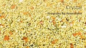  Presentation with dry - Slides with ready-made-spieces-dry-vegetables background and a yellow colored foreground