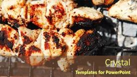  Presentation with charcoal - Theme enhanced with ready-to-eat-smoked-fresh background and a tawny brown colored foreground