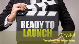  Presentation with launch - Presentation theme enhanced with ready to launch background and a tawny brown colored foreground