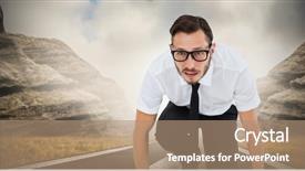  Presentation with racing diversity race ethnicity - Beautiful PPT theme featuring ready to race against mist backdrop and a  colored foreground