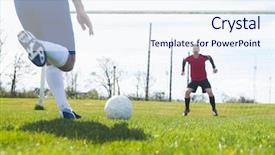  Presentation with penalty - PPT layouts consisting of ready to save a penalty background and a sky blue colored foreground