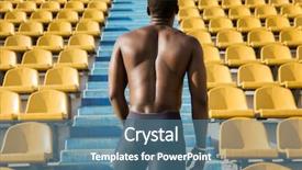  Presentation with ready - Colorful PPT theme enhanced with ready to start running upstairs backdrop and a teal colored foreground