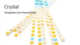  Presentation with reagent - Theme having reagent test strips for urinalysis background and a white colored foreground