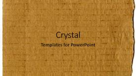  Presentation with corrugated cardboard - Slides with real corrugated cardboard background and a gold colored foreground