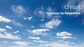  Presentation with blue sky - Presentation design enhanced with real-day-sky-real-blue and a ocean colored foreground