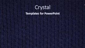  Presentation with deep blue - Presentation theme with real deep blue knitted fabric background and a wine colored foreground