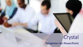  Presentation with arabic - Audience pleasing PPT layouts consisting of real east - arabic business people working backdrop and a lemonade colored foreground