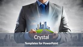  Presentation with cross and holding hands - PPT theme with real estate - close up of businessman holding background and a gray colored foreground