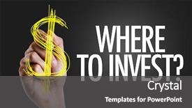  Presentation with invest - Slide deck having real estate - hand writing the text where background and a dark gray colored foreground