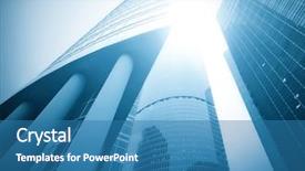  Presentation with architecture glass - Beautiful PPT layouts featuring real estate - panoramic and perspective wide angle backdrop and a teal colored foreground