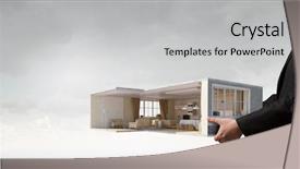  Presentation with personality - Presentation theme consisting of real estate - this design has personality mixed background and a light gray colored foreground