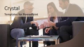  Presentation with real estate - Beautiful theme featuring real-estate agent explaining financial backdrop and a lemonade colored foreground