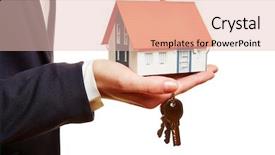  Presentation with real estate - Theme featuring real estate agent holding small background and a lemonade colored foreground