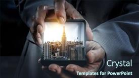  Presentation with real estate - Slides with real-estate-and-construction-industry background and a tawny brown colored foreground