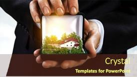  Presentation with real estate - PPT layouts having real-estate-and-construction-industry background and a tawny brown colored foreground