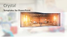  Presentation with estate - Presentation having real-estate-and-construction-industry background and a lemonade colored foreground