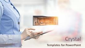  Presentation with estate - Slide set consisting of real-estate-and-construction-industry background and a lemonade colored foreground