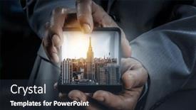  Presentation with estate - Theme featuring real-estate-and-construction-industry background and a tawny brown colored foreground