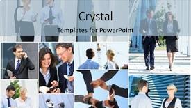  Presentation with employee relations - PPT layouts consisting of real estate and corporative relations background and a light blue colored foreground