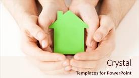  Presentation with family values - Presentation consisting of real estate and family home background and a lemonade colored foreground