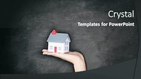 Presentation with ownership - PPT theme featuring real-estate-blackboard-background-new background and a dark gray colored foreground